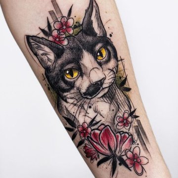 cat tattoo