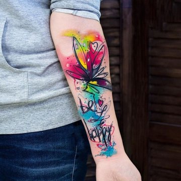 Tatuiruočių eskizai akvarelė