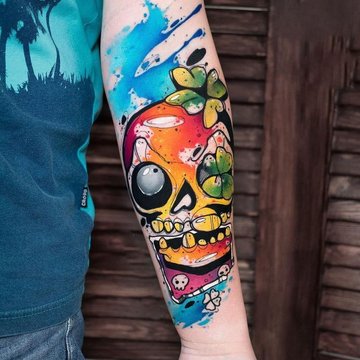 Tatuiruočių eskizai akvarelė