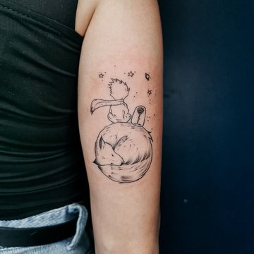 mažojo princo tatuiruotė