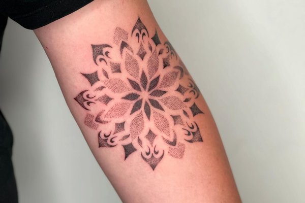 mandala tatuiruotė