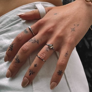 tatuiruotės ant pirštų