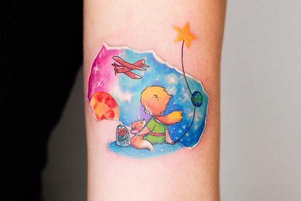 mažojo princo tatuiruotė