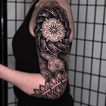 mandala tatuiruotė