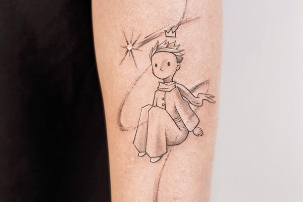 mažojo princo tatuiruotė