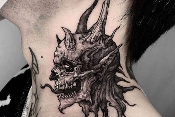 Neck Tattoo