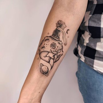 mažojo princo tatuiruotė