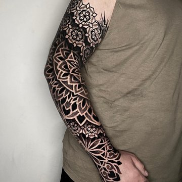 mandala tatuiruotė