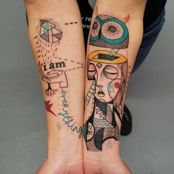 abstract tattoos
