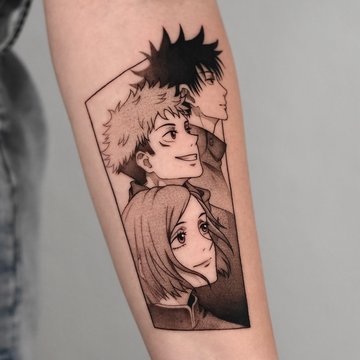 anime tatuiruotės