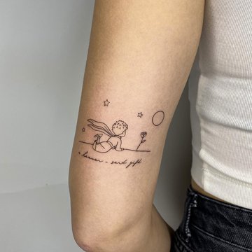 mažojo princo tatuiruotė