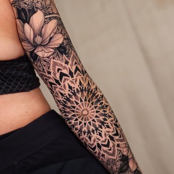 mandala tatuiruotė