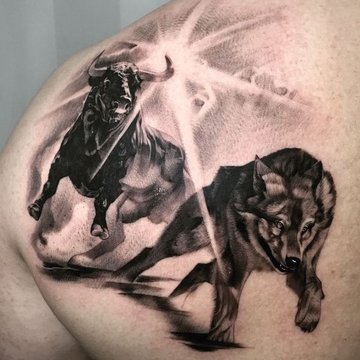 jaučio tatuiruotė