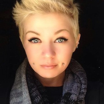 cheek piercing