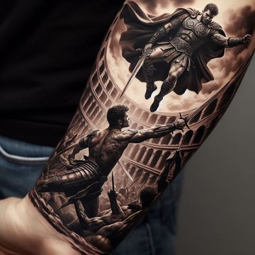gladiatorių tatuiruotės