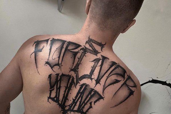 Men's back tattoos