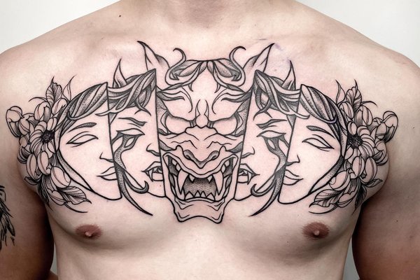 Men's Chest Tattoos