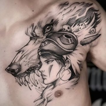 Men's Chest Tattoos
