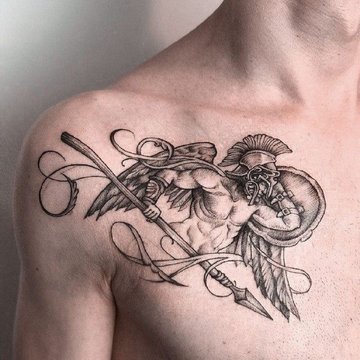 Vyriškos krūtinės tatuiruotės