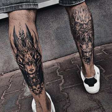 Vyriškos tatuiruotės ant kojų