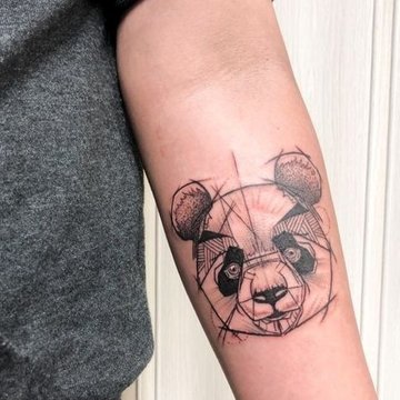 panda tatuiruotė