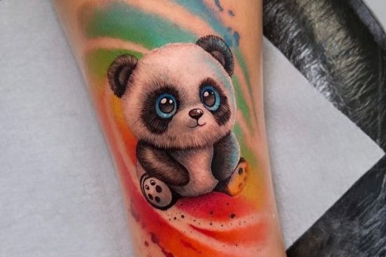 panda tatuiruotė