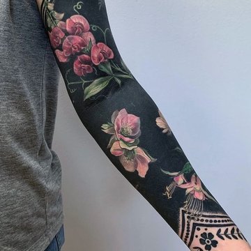 Blackwork tatuiruočių eskizai