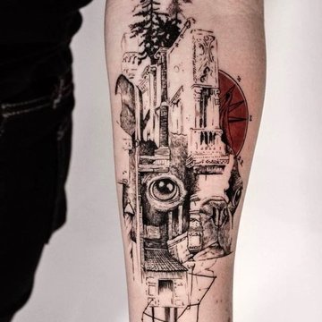 abstract tattoos
