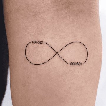 Tatuiruotė su begalybės