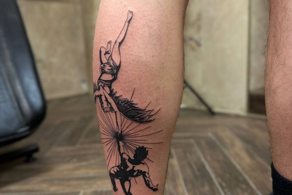 Vyriškos tatuiruotės ant kojų
