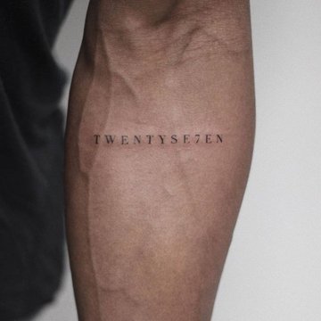 Tattoo lettering for men
