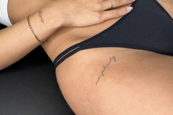 Tattoo lettering for women