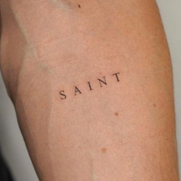 Tattoo lettering for men