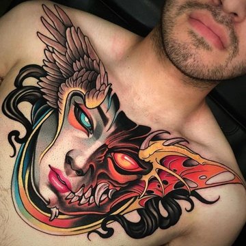 Neo traditional tattoo art