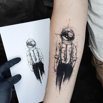 forearm sketch tattoos