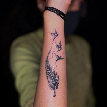 Tatuiruotė Plunksna