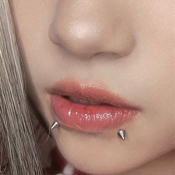 Lip piercings
