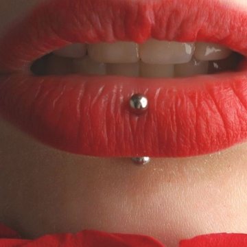 Lip piercings