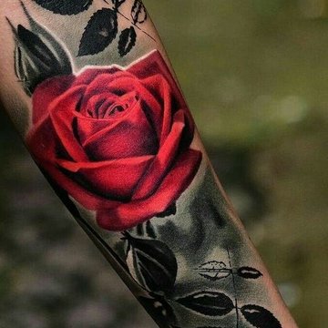 Rožės tatuiruotė