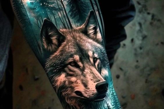 vilkų tatuiruotę