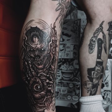 Men's Leg Tattoos