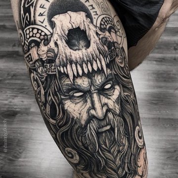 Viking tattoo design