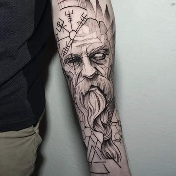 Viking tattoo design