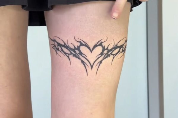 Tribal tattoo woman